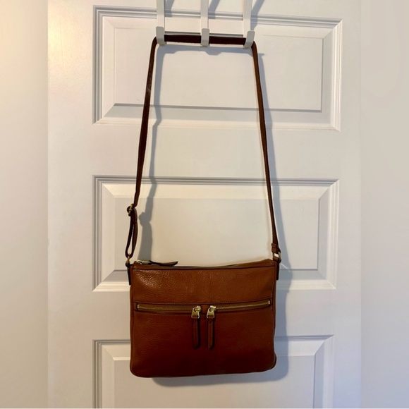 Fossil Tan Leather Crossbody Bag - Picture 2 of 13